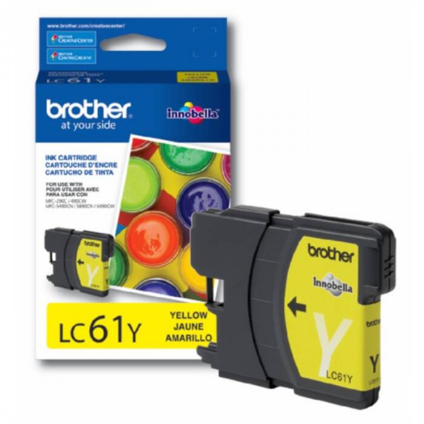 Cartucho Brother Yellow LC61Y