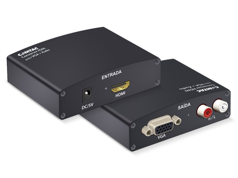 Conversor HDMI para VGA + Audio
