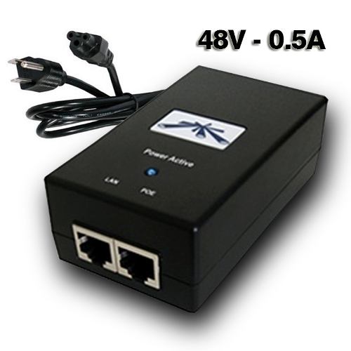 Lupa Informática - UBIQUITI Fonte 48VDC 500ma POE GP-H480-050G - 24W